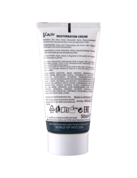 HOT - MASTURBACIJOS KREMAS SU CBD - UNISEX 100 ML