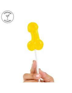 SECRETPLAY - COCK LOLLIPOP WITH ALCOHOL PINEAPPLE COLADA