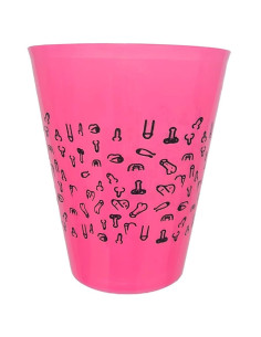 DIABLO PICANTE - FUCHSIA CUP 500 ML WITH BLACK PENISES