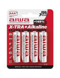 AIWA - X-TRA ALKALINE AAA ALKALINE BATTERY LR03 BLISTER4