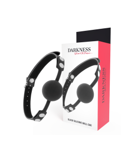 DARKNESS - BLACK SILICONE GAG