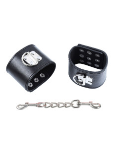 OHMAMA FETISH - WRIST RESTRAINTS SNAP FASTEN METAL 2