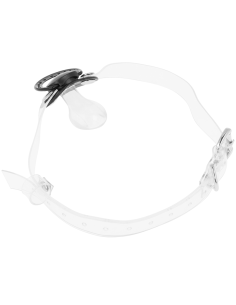 OHMAMA FETISH TRANSPARENT PACIFIER GAG