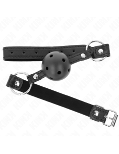 KINK - HOLLOW HARD BLACK BALL 4.5 CM GAG MODEL 1 63.5 X 2 CM 2