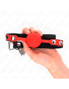 KINK - SILICONE BALL 4 CM GAG WITH LOCK 60 x 2 CM 2