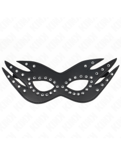 KINK - LEATHERETTE MASK WITH RIVETS MODEL 3 26 x 9.5 CM 2