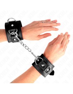 KINK - 3 D FORMOS ŽIEDŲ RIEŠO ĮTVARAI, REGULIUOJAMI JUODOS 17,5–25 CM X 6 CM