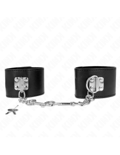 KINK - WRIST RESTRAINTS WITH PADLOCK CLOSURE BLACK ADJUSTABLE 16-23 CM X 5.5 CM 2