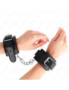 KINK - THIN WRIST RESTRAINTS BLACK ADJUSTABLE 21-33 CM
