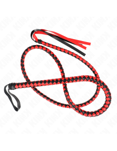 KINK - RED LONG SNAKE WHIP 210 CM 2