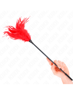 KINK - MULTIPLE RED TICKLE FEATHERS 45 CM