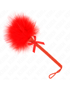 KINK - NYLON ROPE WAND WITH TICKLE FEATHERS AND RED BOW 25 CM 2