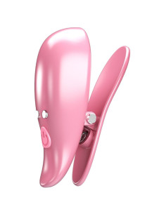 PRETTY LOVE - LEAF VIBRATING NIPPLE CLAMPS PINK 2