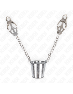 KINK - NIPPLE CLAMPS WITH A BUCKET SILVER 2