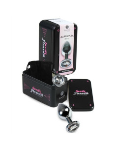 SECRETPLAY - PLUG ANAL TRANSPARENT ALUMINUM 8 CM 2