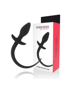 DARKNESS - ANALINIS KAIŠTELIS 28 CM JUODAS SILIKONINIS