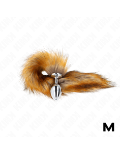 KINK - ANAL PLUG SIZE M 8 X 3.5 CM WITH SYNTHETIC TAIL 40 CM BROWN 2