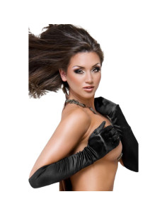 CHILIROSE - CR 3192 GLOVES BLACK SATIN 2