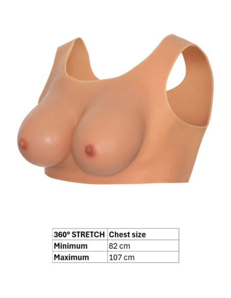 HIDDEN DESIRE - ALTER EGO WEARABLE BREAST TOP E-CUP FLESH