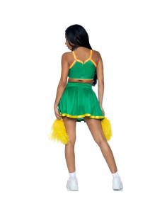LEG AVENUE - COSTUME CHEERLEADER GREEN S-M 2