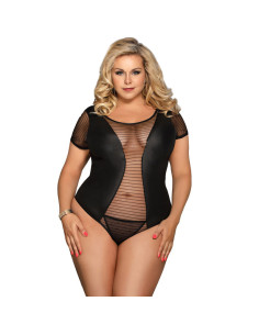 SUBBLIME - QUEEN PLUS FETISH SHORT SLEEVE TEDDY