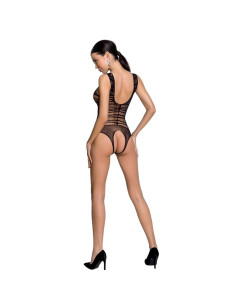 PASSION - WOMAN BS086 BLACK BODYSTOCKING ONE SIZE 2