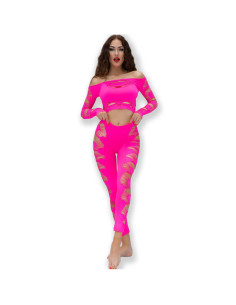 CHILIROSE - CR 4632 TOP and PANT FUCHSIA S-L