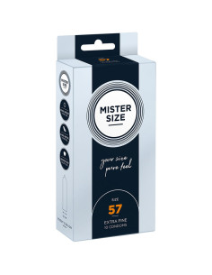 MISTER SIZE - PREZERVATYVŲ DYDIS L 57 MM (10 VIENETŲ)