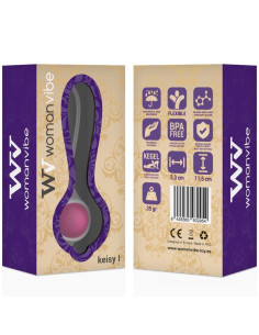 WOMANVIBE - KEISY I BALL GEISHA SILICONE - ROŽINIS 2