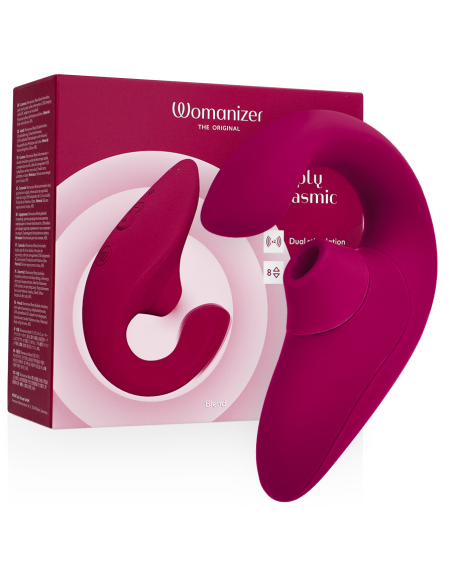 WOMANIZER - BLEND RABBIT VIBRATOR STIMULATOR VIBRANT PINK