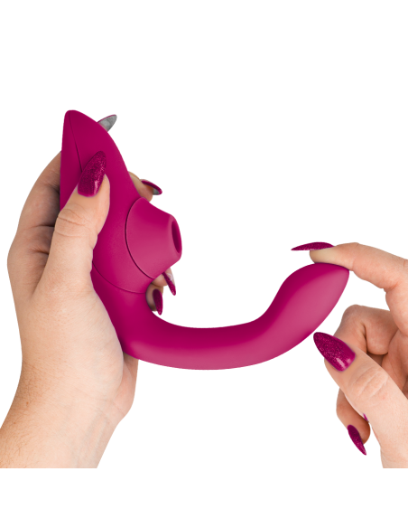WOMANIZER - BLEND RABBIT VIBRATOR STIMULATOR VIBRANT PINK