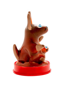 CONDOMERIE - HANDPAINTED NOVELTY CONDOMS KANGAROO MODEL 1 2