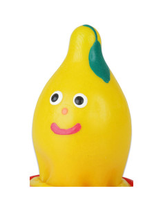 CONDOMERIE - HANDPAINTED NOVELTY CONDOMS LEMON