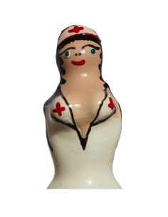 CONDOMERIE - HANDPAINTED NOVELTY CONDOMS NURSE BLOND