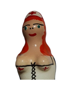CONDOMERIE - HANDPAINTED NOVELTY CONDOMS NURSE REDHEAD