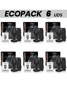 ECOPACK 6 UNITS - IBIZA ANAL PLUG REMOTE CONTROL SIZE L