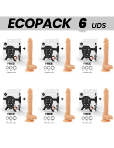 ECOPACK 6 UNITS - COCK MILLER HARNESS SILICONE DENSITY ARTICULABLE COCKSIL 24 CM