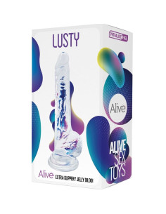 ALIVE - LUSTY REALISTIC PENIS TRANSPARENT 18 CM 2