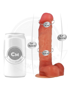 COCK MILLER - HIPERREALISTINIS ARTIKULIARIAI LIEKNAMAS DILDO 19,3 CM 2