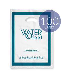 WATERFEEL - 100 LARGE PLASTIC BAGS 40 X 50 CM
