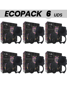 ECOPACK 6 UNITS - MIA COLOSSEO BLACK REMOTE CONTROL RING