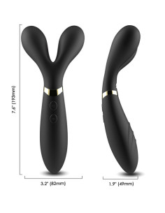 ARMONY - Y-WAND MASSAGER and VIBRATOR DOUBLE HEAD BLACK