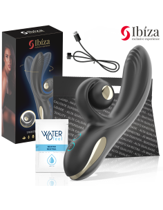IBIZA - TWISTER VIBRATOR WITH CURVE STIMULATOR AND VIBRO-ROTATION