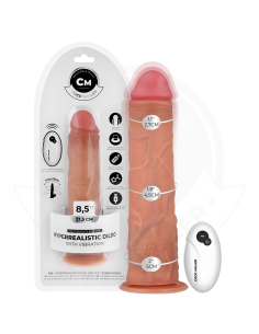 COCK MILLER - REALISTIC DILDO WITH SUCTION CUP AND VIBRATION WITH REMOTE CONTROL 21.5 CM
