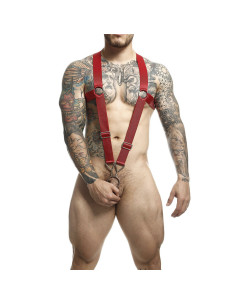 MOB - DNGEON CROSS BACK HARNESS RED ONE SIZE