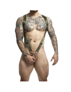 MOB - DNGEON GREEN STRAIGHT BACK HARNESS ONE SIZE