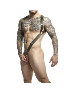 MOB - DNGEON GREEN STRAIGHT BACK HARNESS ONE SIZE 2