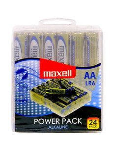 MAXELL - ŠARMINĖS AA LR6 BATERIJOS, 24 VNT.