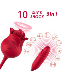 ARMONY - ROSELIP LICKING VIBRATING CLIT and VIBRATOR RED 2