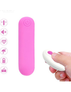 ARMONY - SPLASH JOLINE VIBRATOR BULLET SILICONE REMOTE CONTROL 10 VIBRATIONS 65 X 15 CM PINK